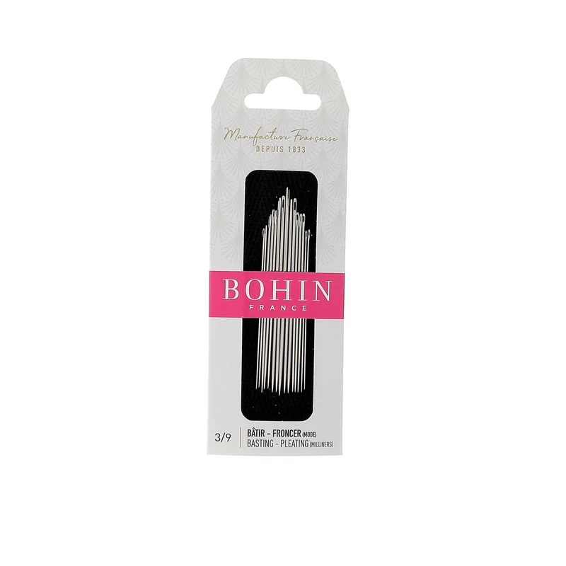 AGUJAS BOHIN PARA HILVANAR Y FRUNCIR 3/9