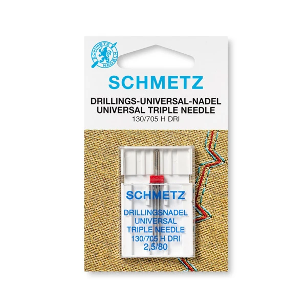 AGUJA DOMÉSTICA TRIPLE UNIVERSAL 2,5MM Nº80 SCHMETZ