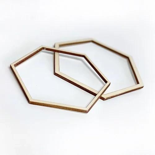 BASTIDOR HEXAGONAL MADERA 17X19,5 CM