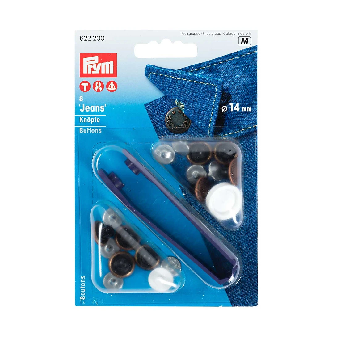 BOTONES JEANS 14MM PRYM