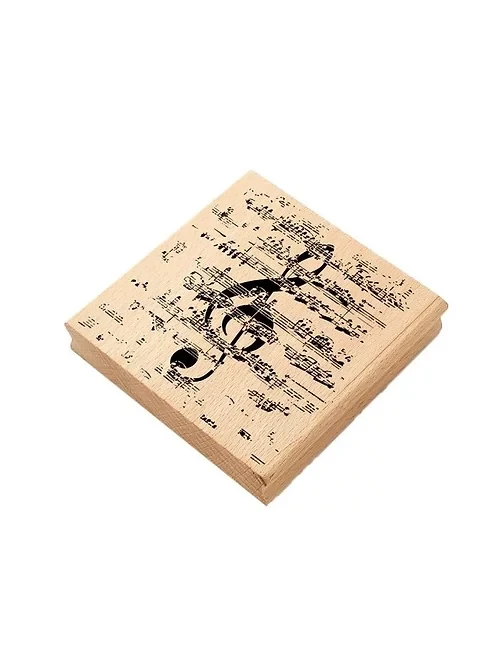 SELLO DE MADERA PARTITURA