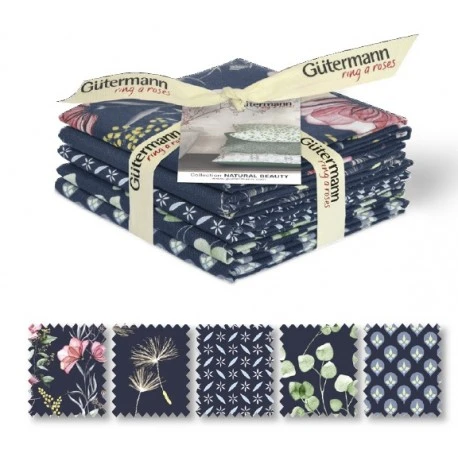 TELAS FAT QUARTER NATURA BEAUTY GÜTERMANN