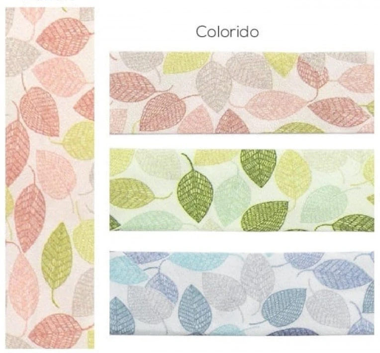 BIES DE ALGODÓN HOJAS 20MM AZUL 25CM