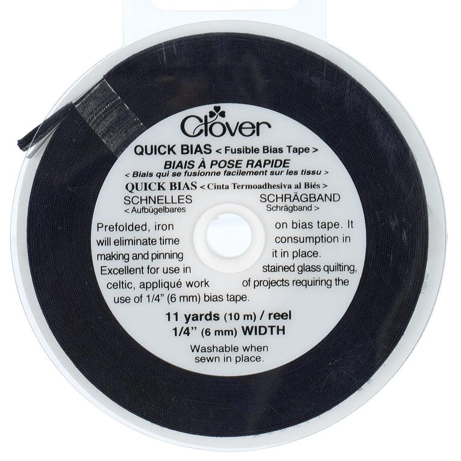 CINTA AL BIES CLOVER NEGRA PARA VIDRIERAS