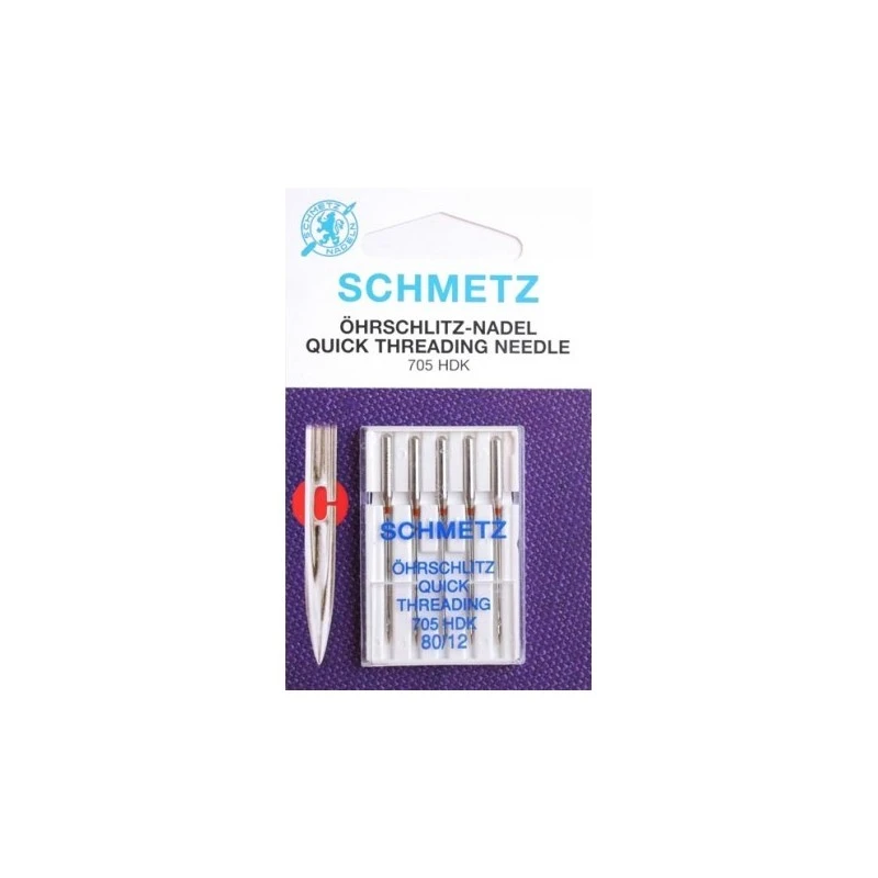 AGUJAS DOMÉSTICAS HANDICAP FACIL ENHEBRADO Nº80 SCHMETZ