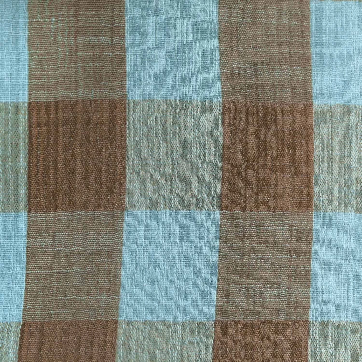 MOUSSELINE VICHY AQUA &CHOCO 25CM