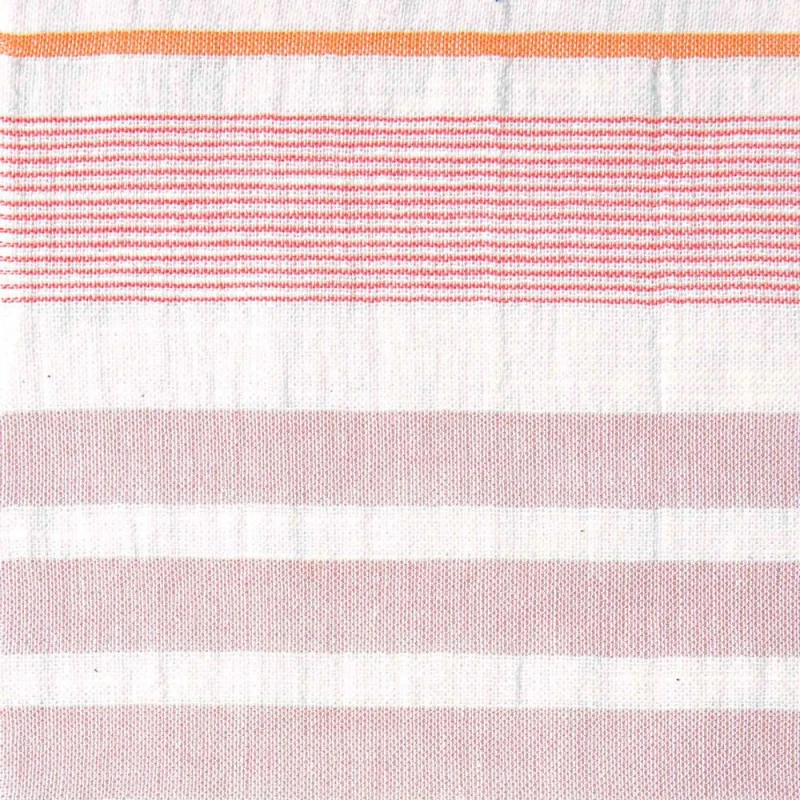 TELA PANAMA RAYAS CORAL 25CM