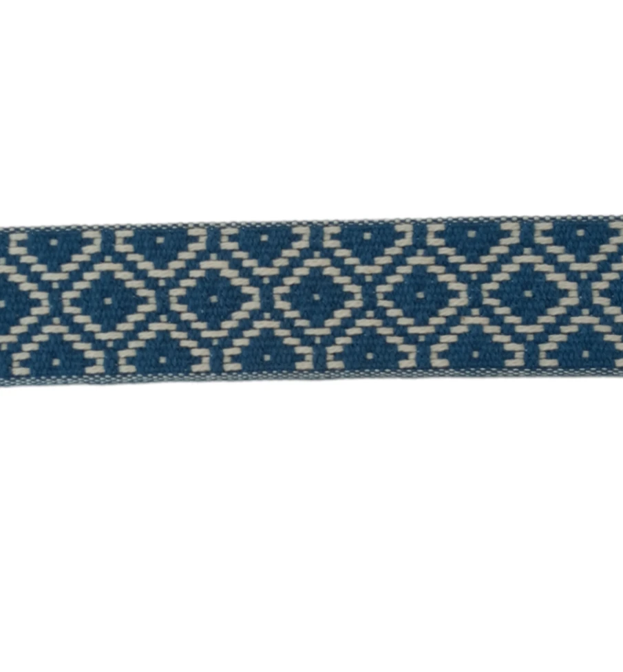 CINTA PASAMANERÍA ALGODÓN 30 MM 25CM AZUL