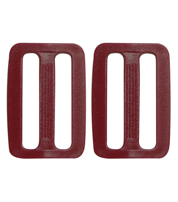 HEBILLA AJUSTABLE 40X32MM COLOR GRANATE