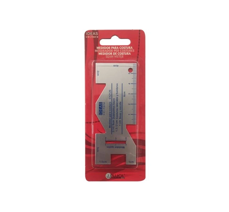 REGLA PARA MEDIR COSTURAS EN CENTÍMETROS