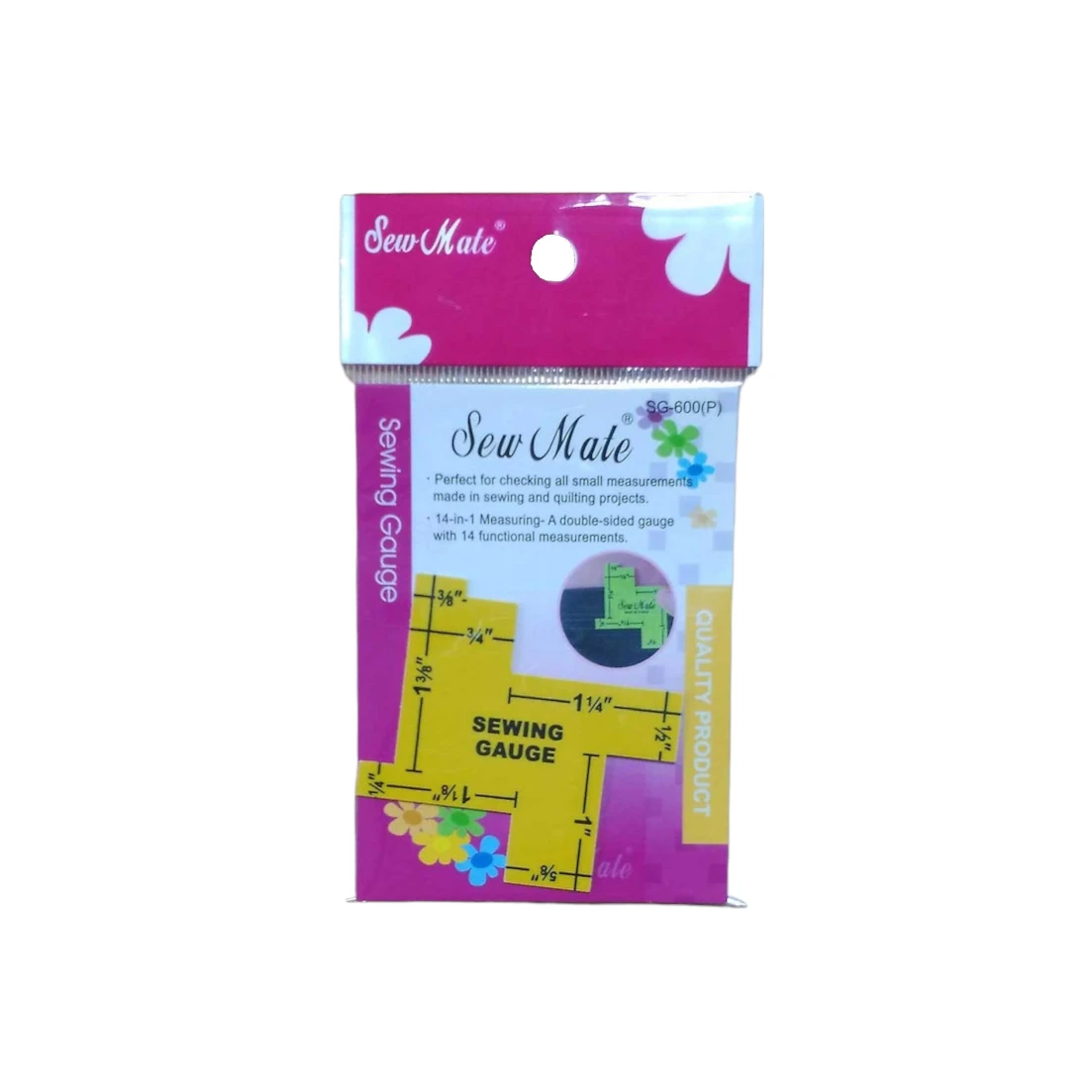 REGLA PARA MEDIR COSTURAS EN PULGADAS