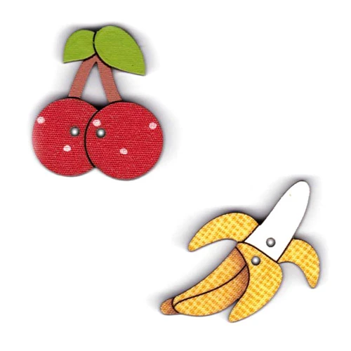 BOTONES DE MADERA PLATÁNO Y CEREZAS