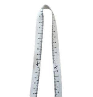 CINTA MÉTRICA TEJIDA DECORATIVA BLANCO METRO