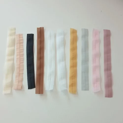 FOE ELÁSTICO MUSELINA BLANCO 25CM