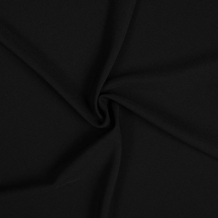 TELA CREPE POLY NEGRO 25CM
