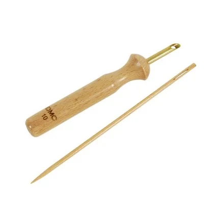 AGUJA DE BORDADO RUSO + AGUJA MADERA DMC