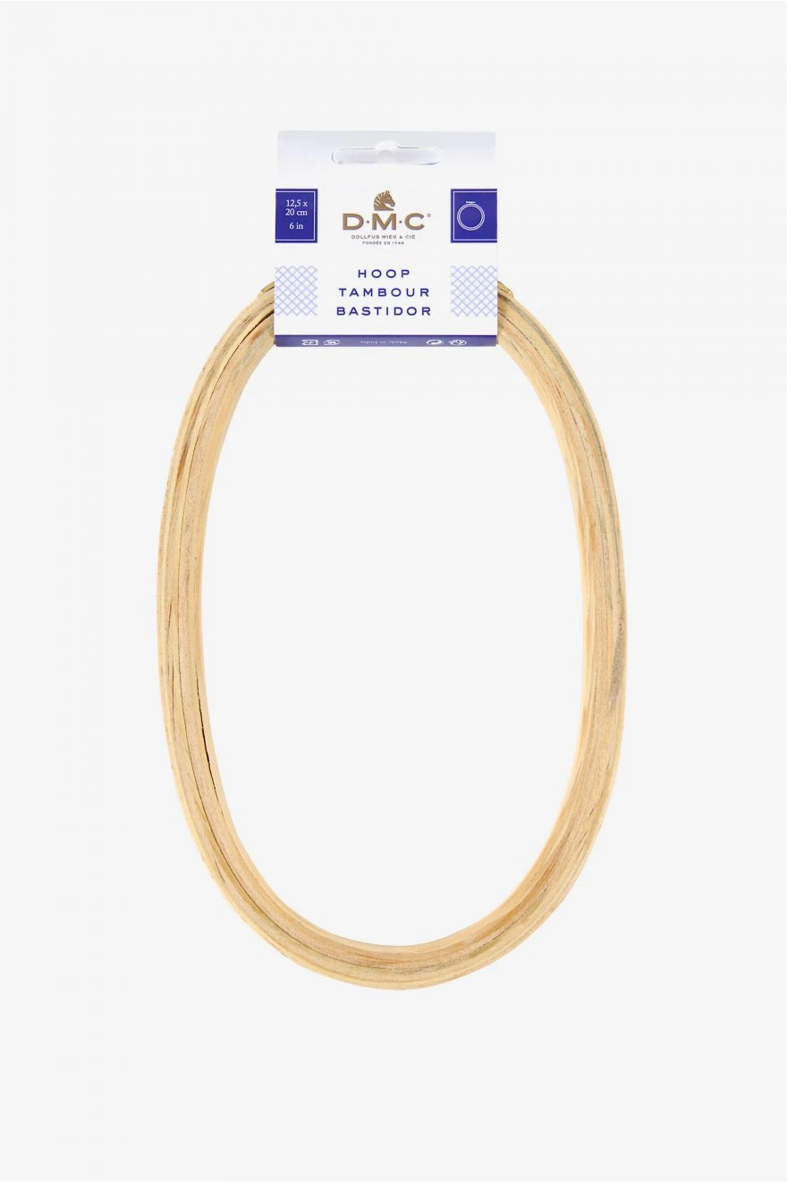 BASTIDOR DE MADERA OVAL 12.5X20CM