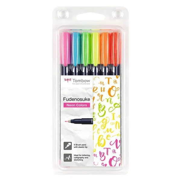 ROTULADOR FUDENOSUKE TOMBOW NEON COLORS