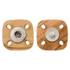 BOTÓN DE PRESIÓN PARA COSER DE MADERA 23 MM PRYM